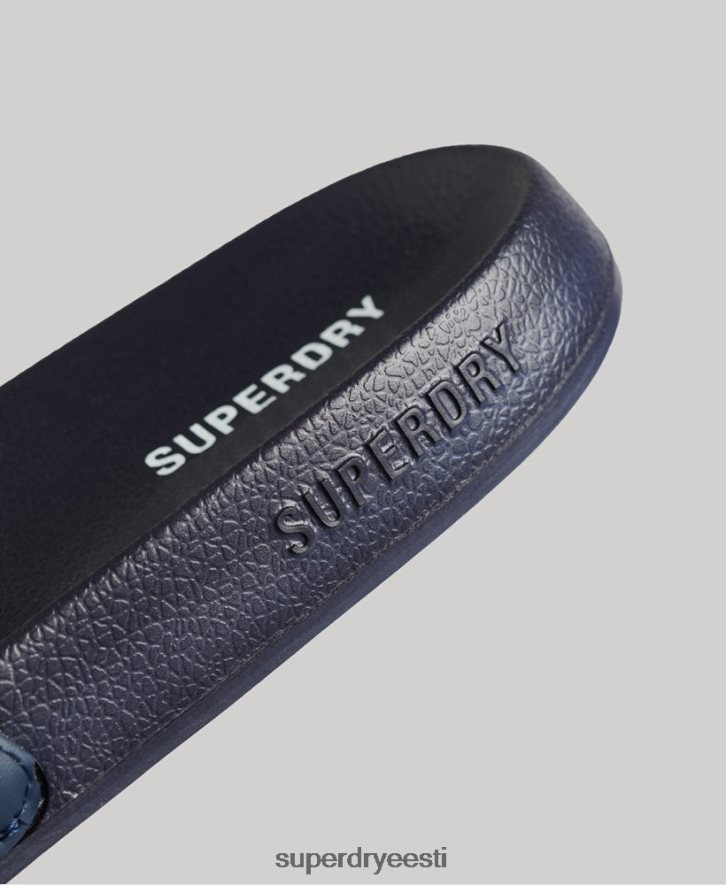 Superdry mehed põhibasseini liugurid B2LT41885 kingad merevägi