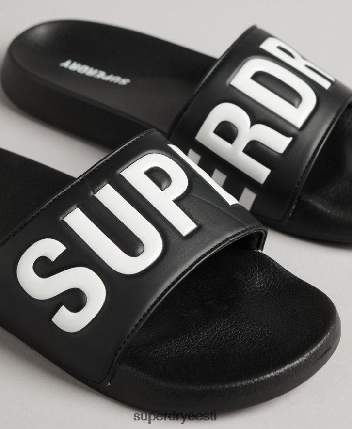 Superdry mehed põhibasseini liugurid B2LT41887 kingad must