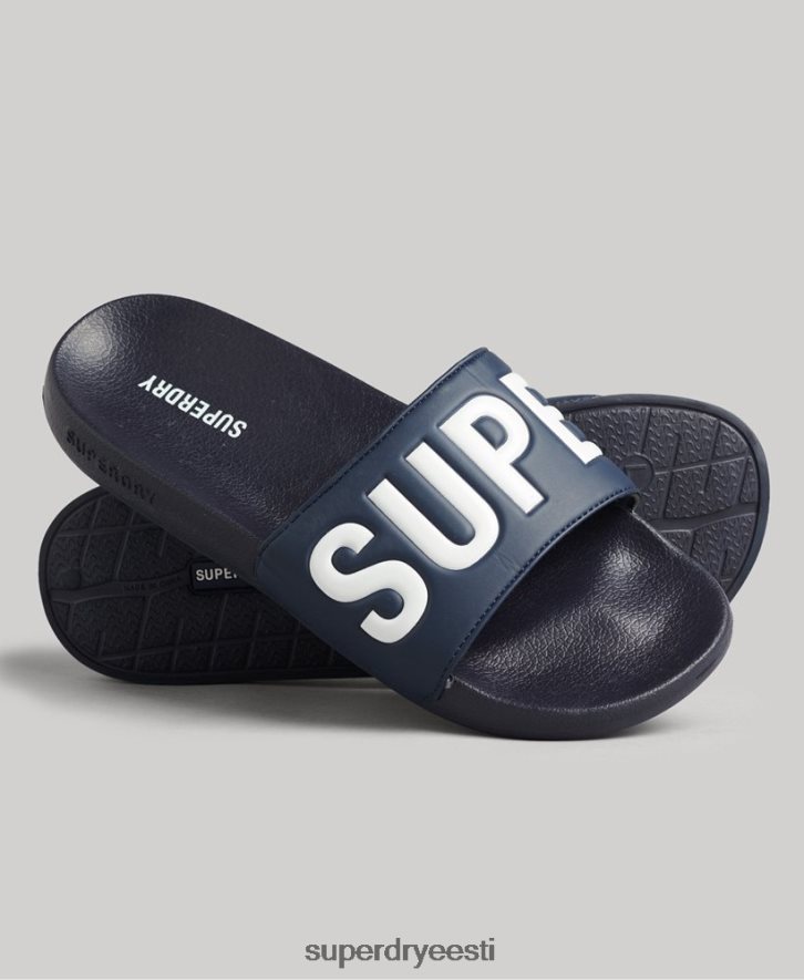 Superdry mehed põhibasseini liugurid B2LT41905 kingad merevägi