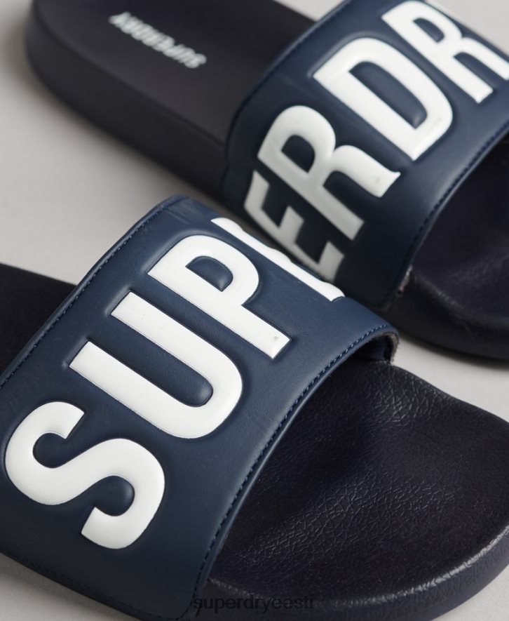 Superdry mehed põhibasseini liugurid B2LT41905 kingad merevägi