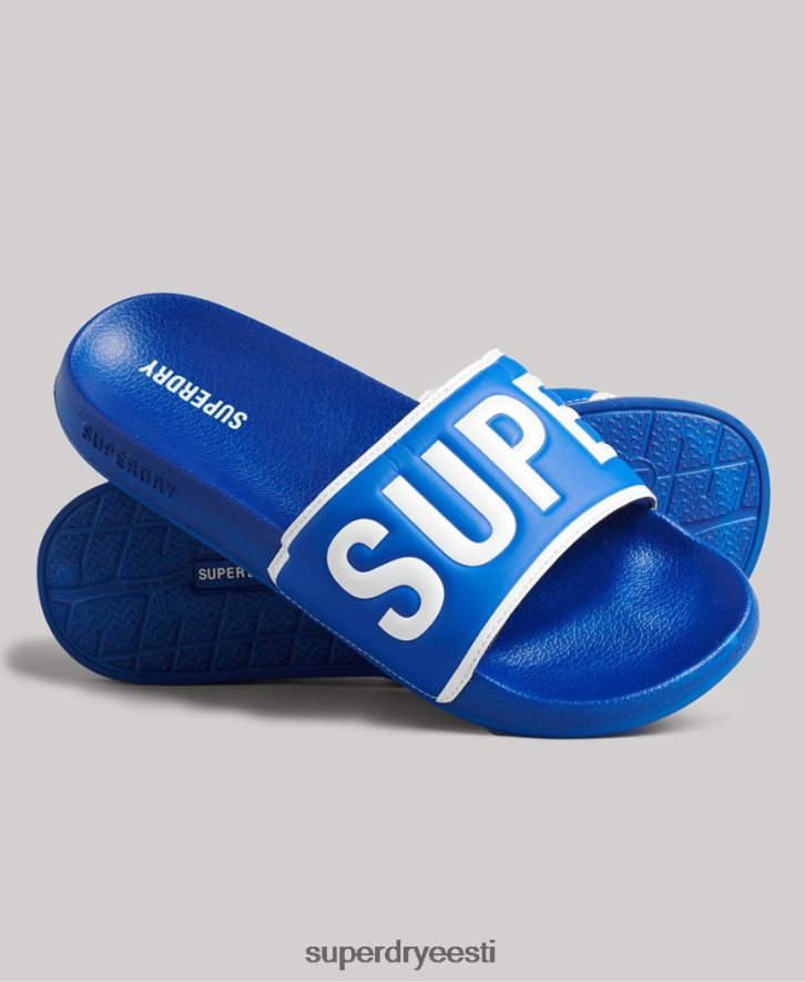 Superdry mehed põhibasseini liugurid B2LT41924 kingad sinine