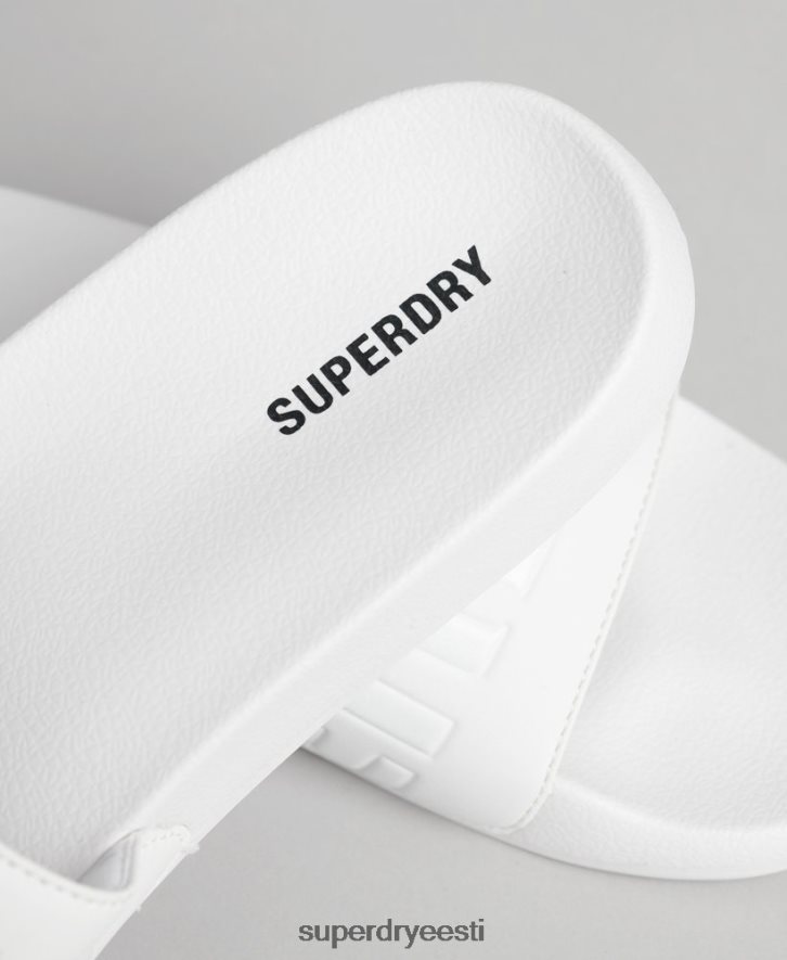 Superdry mehed põhibasseini liugurid B2LT41944 kingad valge