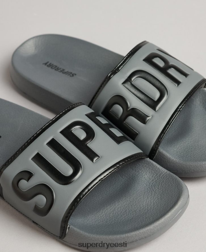 Superdry mehed põhibasseini liugurid B2LT446 kingad must