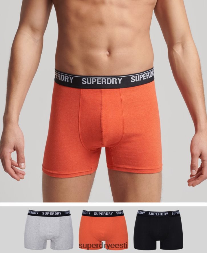 Superdry mehed orgaanilisest puuvillast bokserite kolmikpakk B2LT41605 Riietus mitu