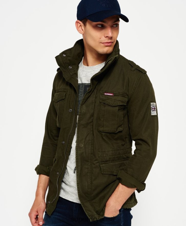 Superdry mehed algaja raske ilmaga välijope B2LT41204 Riietus roheline