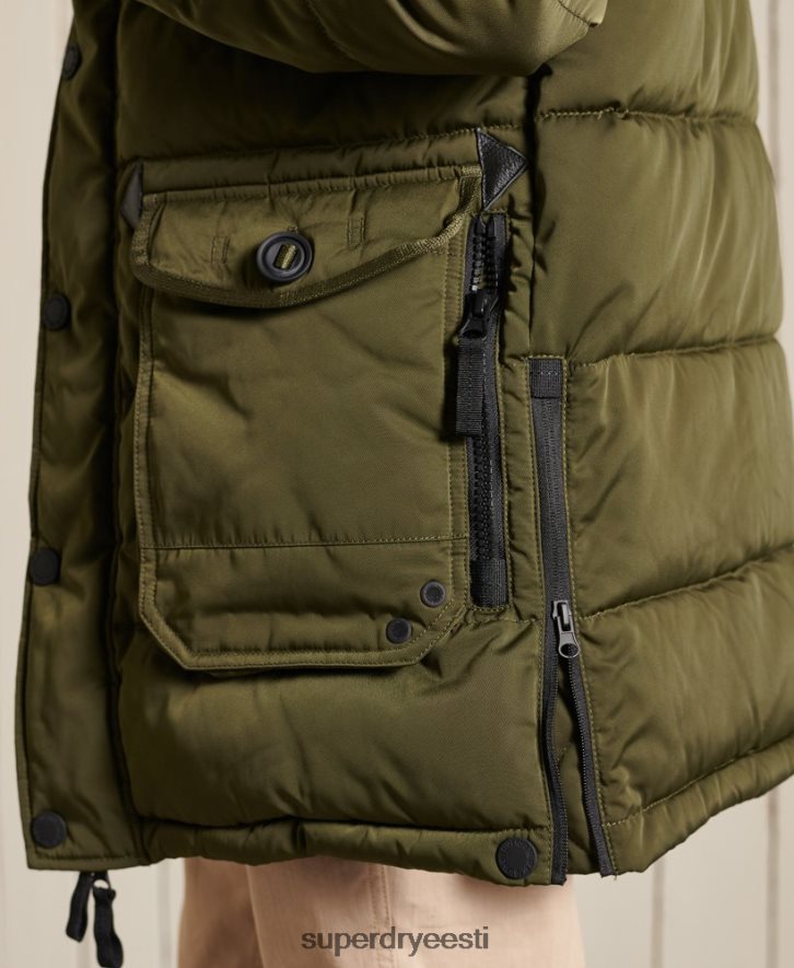 Superdry mehed chinook parka B2LT44538 Riietus roheline