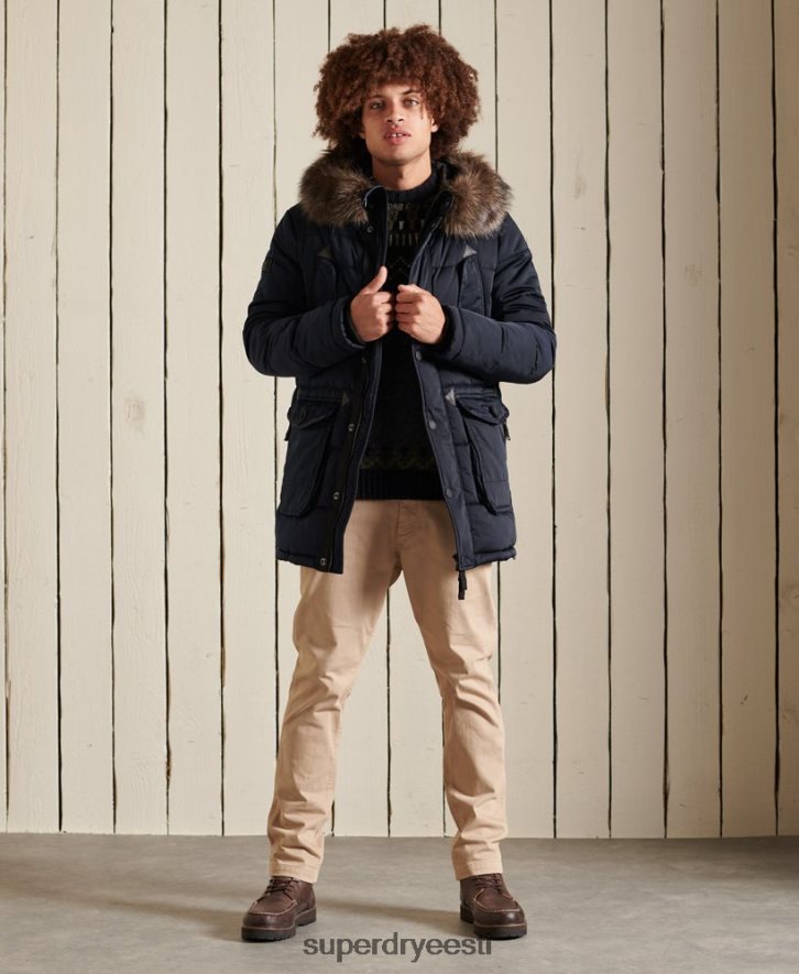 Superdry mehed chinook parka B2LT44618 Riietus merevägi