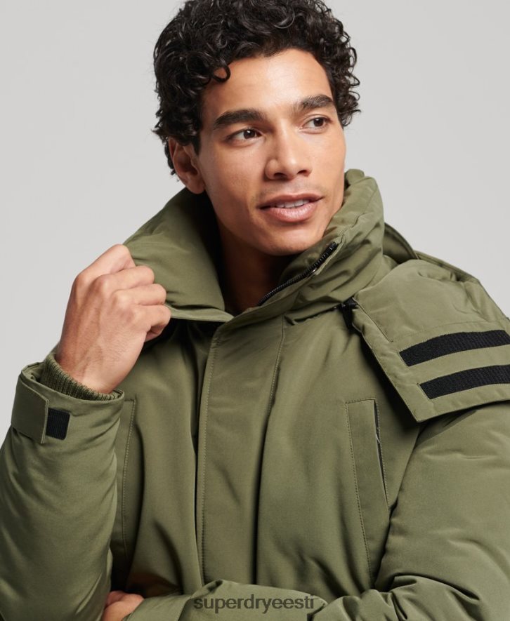 Superdry mehed ekspeditsiooni everest bomber polsterdatud jope B2LT44524 Riietus khaki