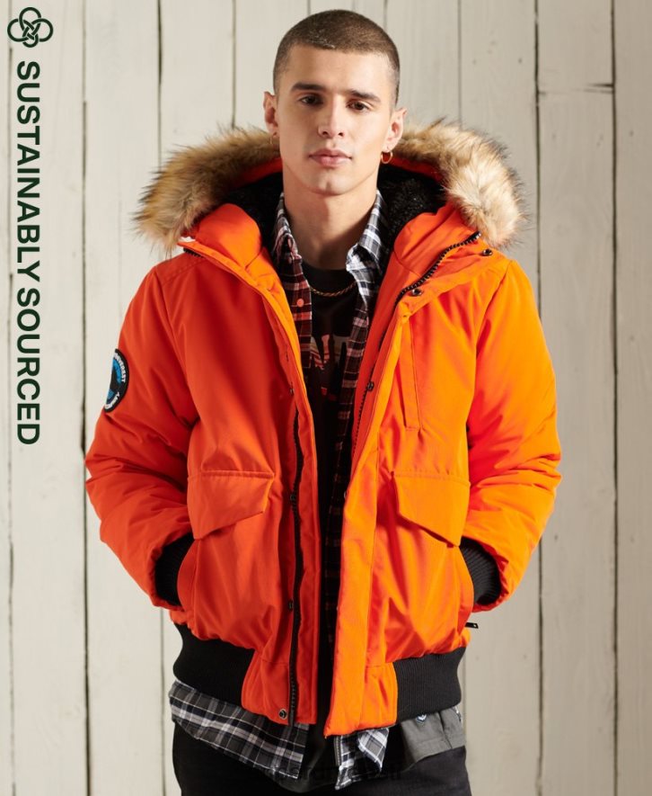 Superdry mehed everest bomber jope B2LT41082 Riietus oranž