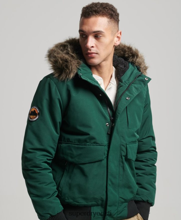 Superdry mehed everest bomber jope B2LT41168 Riietus roheline