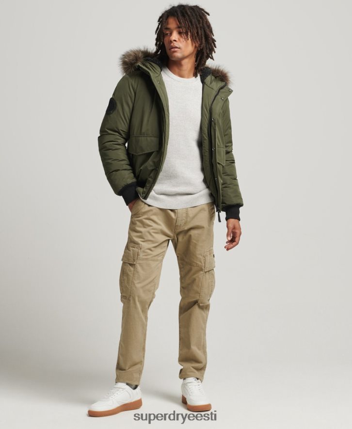 Superdry mehed everest bomber jope B2LT44452 Riietus khaki