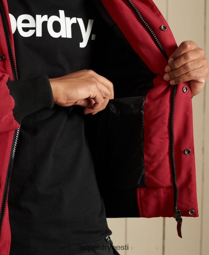 Superdry mehed everest bomber jope B2LT44494 Riietus punane