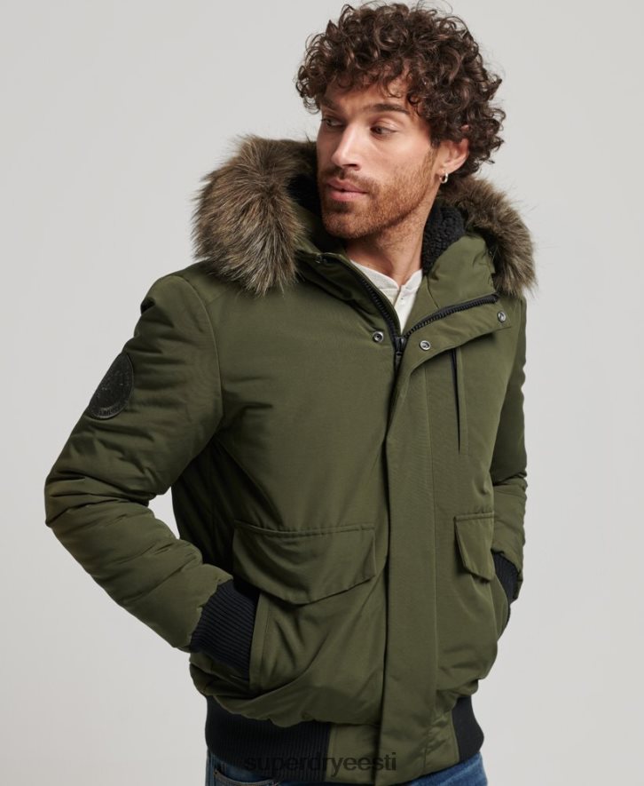 Superdry mehed everest bomber jope B2LT44497 Riietus roheline