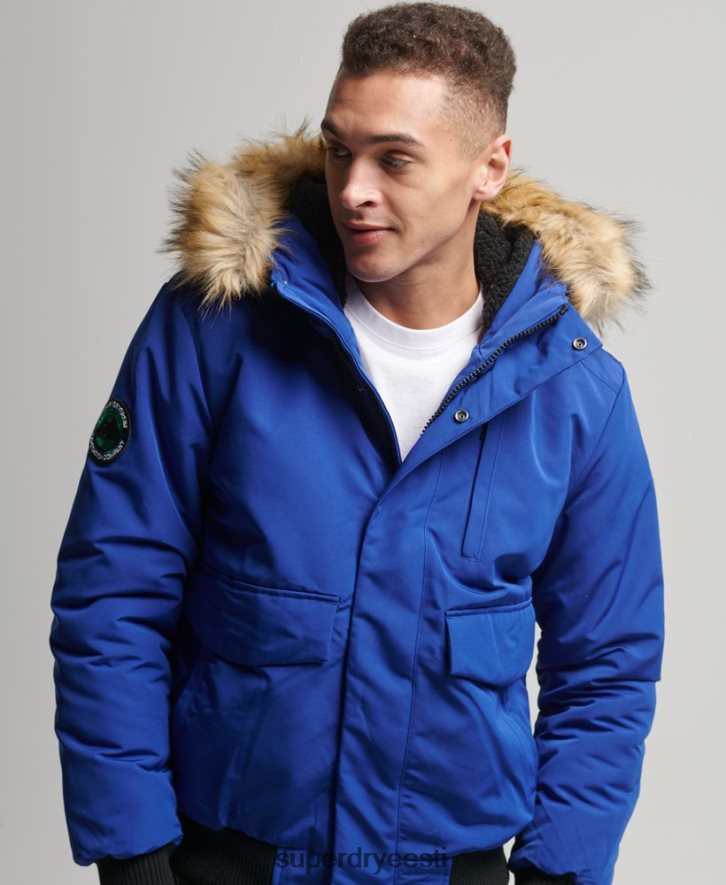 Superdry mehed everest bomber jope B2LT44558 Riietus sinine