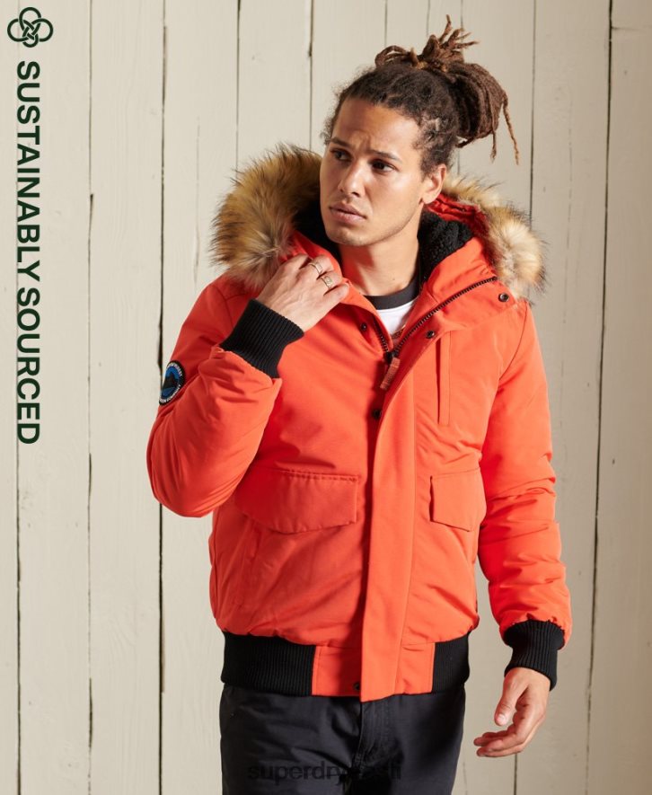 Superdry mehed everest bomber jope B2LT44749 Riietus oranž