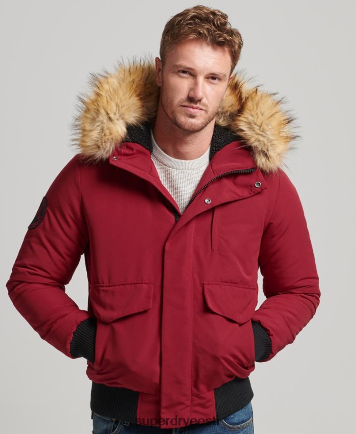 Superdry mehed everest bomber jope B2LT4992 Riietus punane