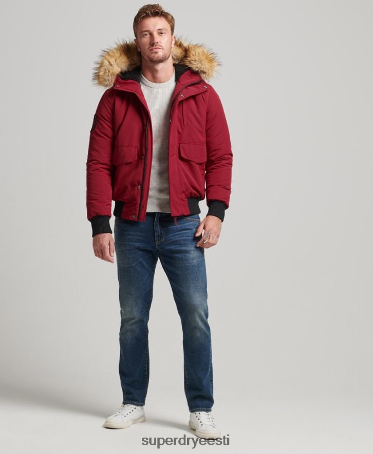 Superdry mehed everest bomber jope B2LT4992 Riietus punane