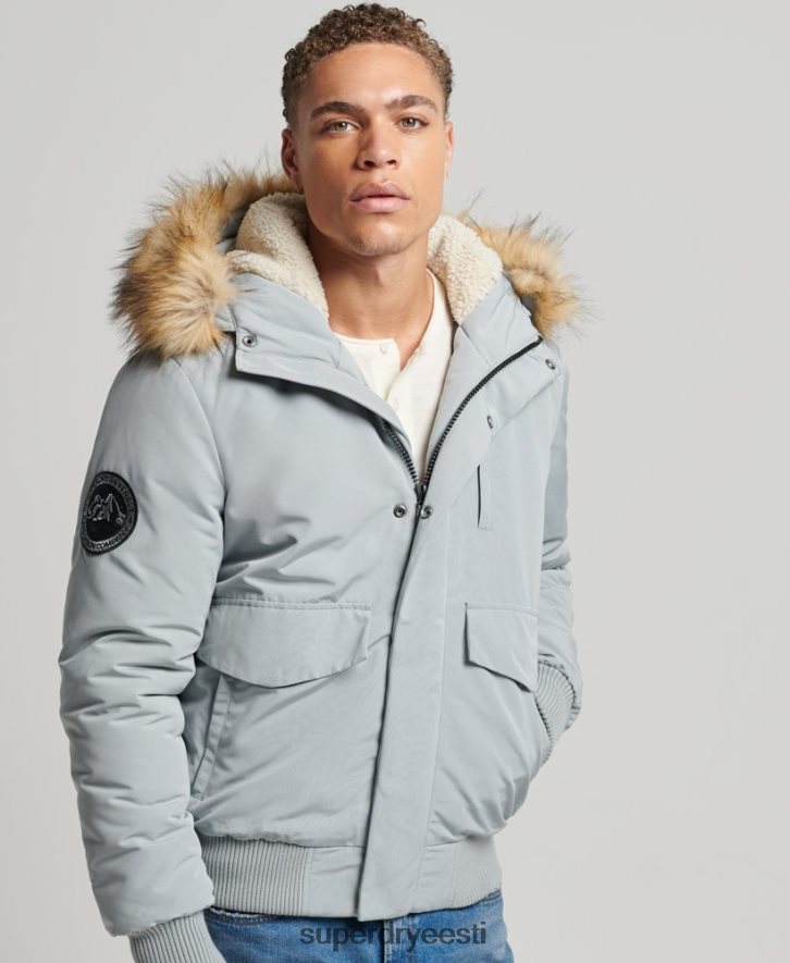 Superdry mehed everest bomber jope B2LT4993 Riietus helesinine