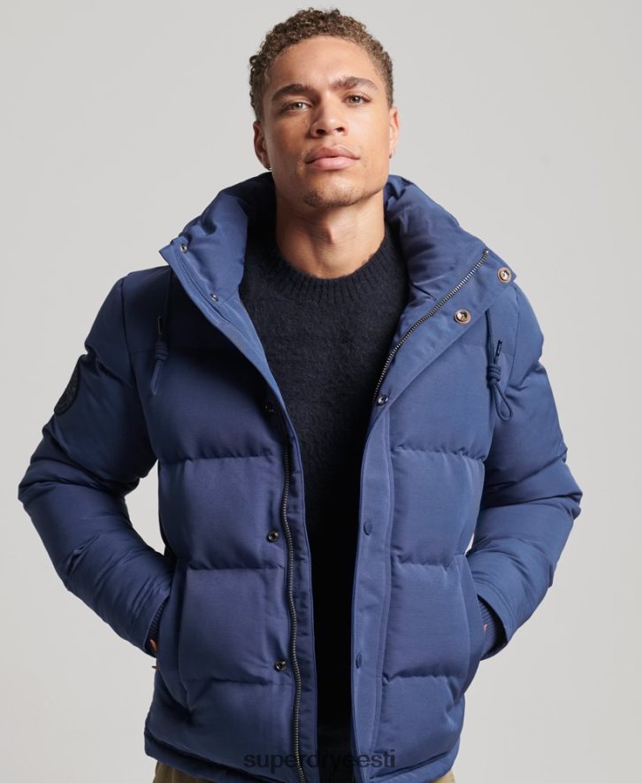 Superdry mehed everesti kapuutsiga puffjakk B2LT41129 Riietus merevägi