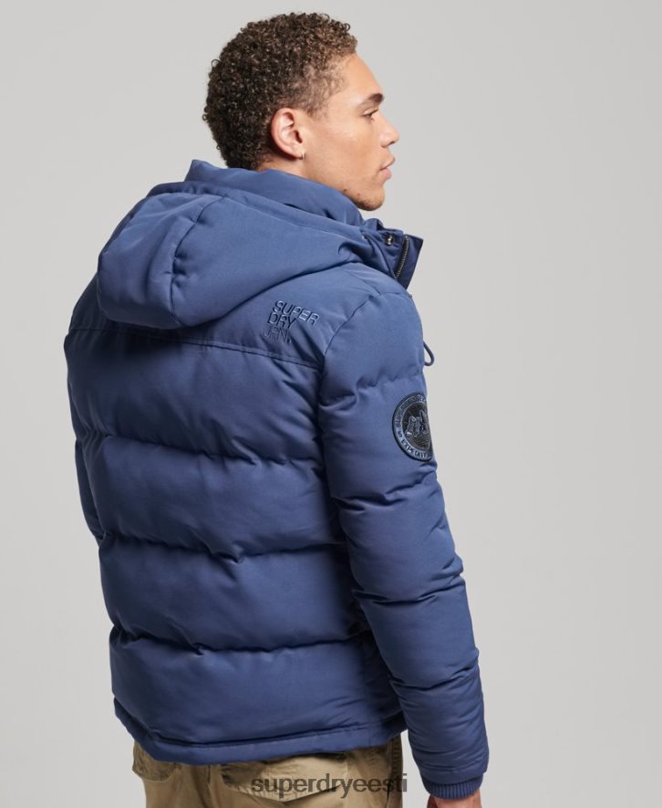 Superdry mehed everesti kapuutsiga puffjakk B2LT41129 Riietus merevägi