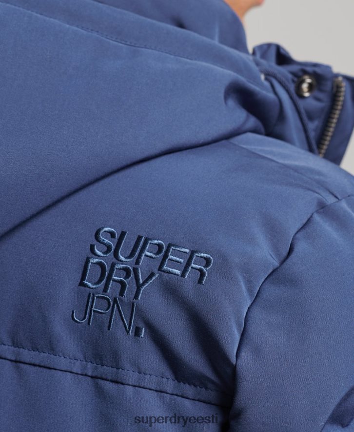 Superdry mehed everesti kapuutsiga puffjakk B2LT41129 Riietus merevägi