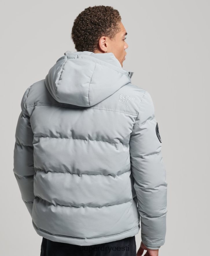 Superdry mehed everesti kapuutsiga puffjakk B2LT41158 Riietus helesinine