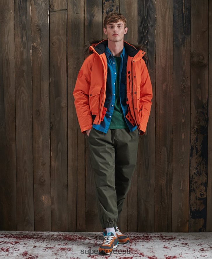 Superdry mehed everesti lumepommitaja jope B2LT41194 Riietus oranž