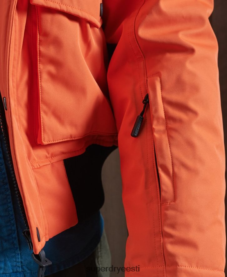 Superdry mehed everesti lumepommitaja jope B2LT41194 Riietus oranž