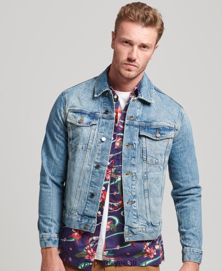 Superdry mehed highwayman rekkamehe jope B2LT44438 Riietus sinine