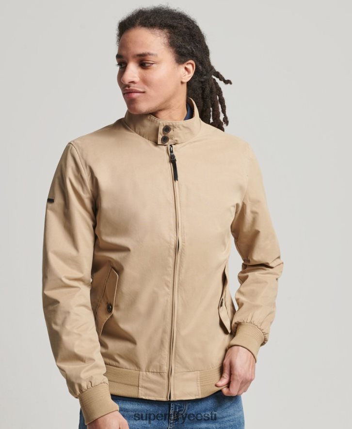 Superdry mehed ikooniline harringtoni jope B2LT44709 Riietus tan