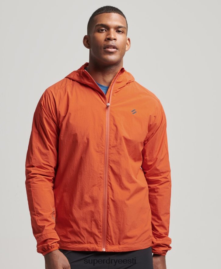 Superdry mehed jooksujakk B2LT44545 Riietus oranž