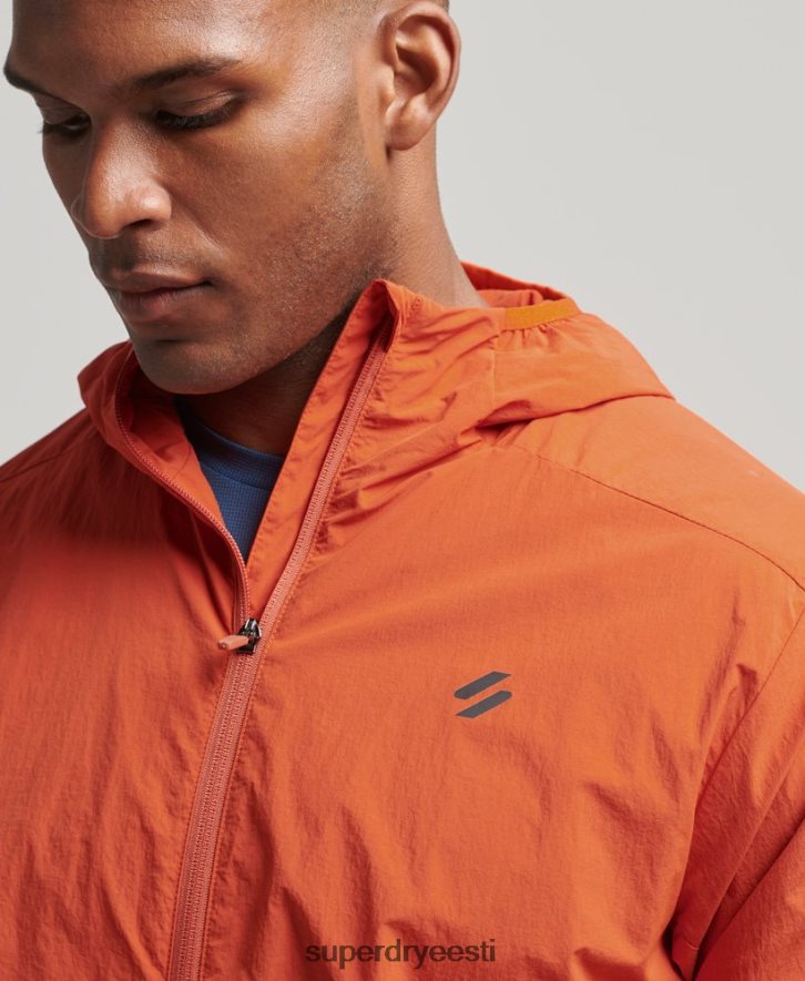 Superdry mehed jooksujakk B2LT44545 Riietus oranž