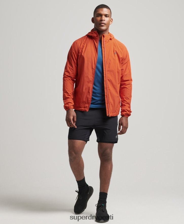 Superdry mehed jooksujakk B2LT44545 Riietus oranž