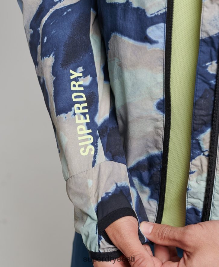 Superdry mehed jooksujakk B2LT44718 Riietus sinine