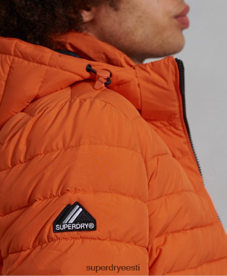 Superdry mehed kapuutsiga fuji jope B2LT44747 Riietus oranž