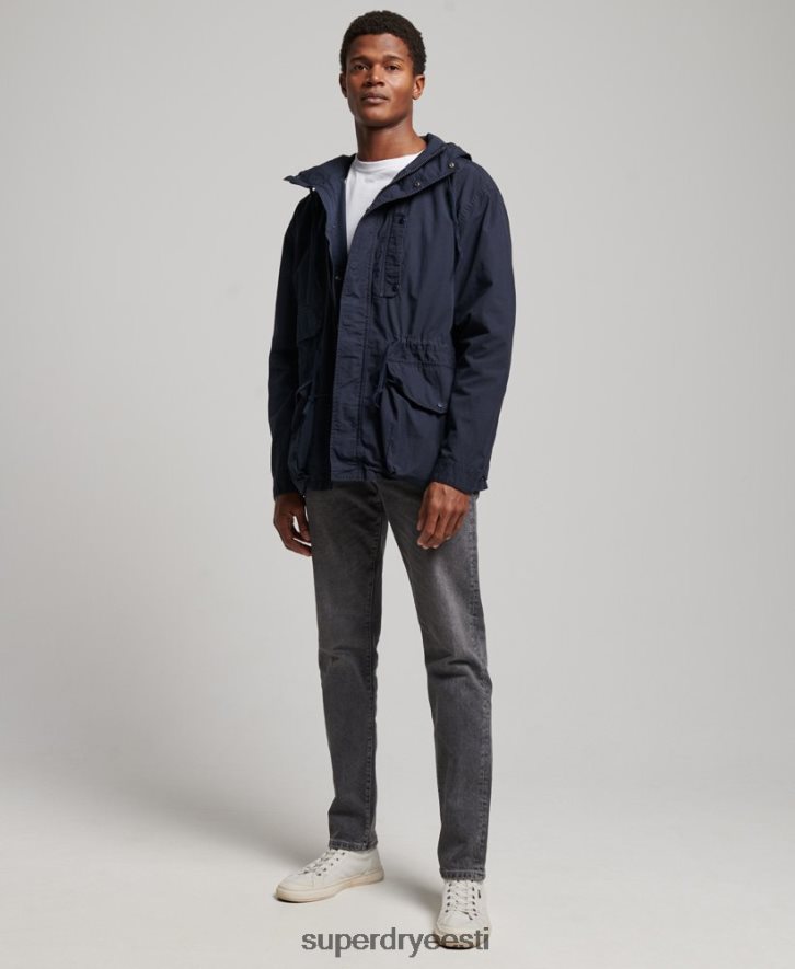 Superdry mehed kapuutsiga tekijope B2LT41009 Riietus merevägi