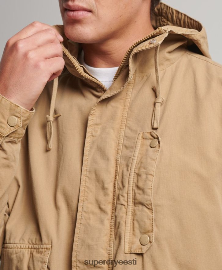 Superdry mehed kapuutsiga tekijope B2LT4932 Riietus tan