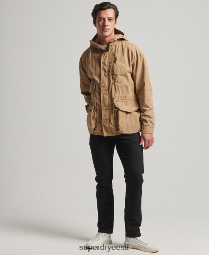 Superdry mehed kapuutsiga tekijope B2LT4932 Riietus tan