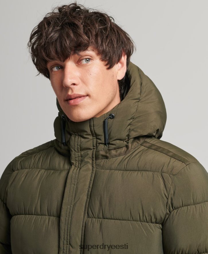 Superdry mehed kapuutsiga xpd spordijakk B2LT41048 Riietus khaki