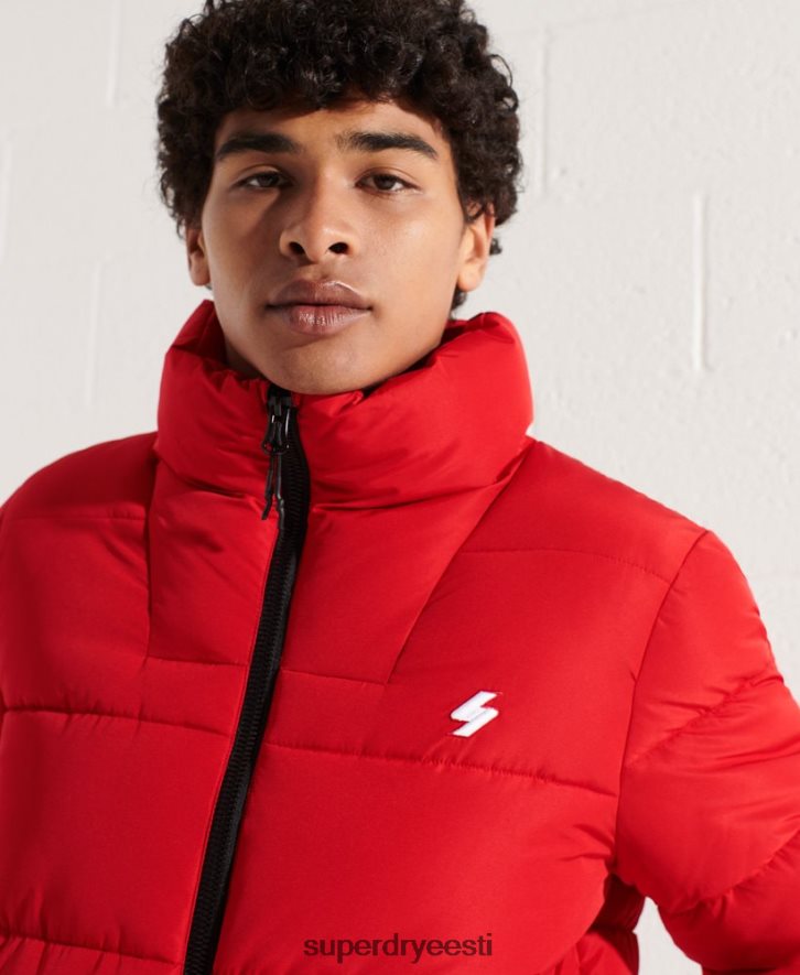 Superdry mehed kapuutsita spordijakk B2LT44560 Riietus punane