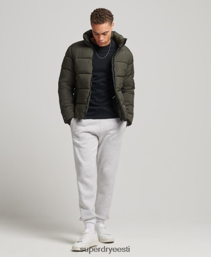 Superdry mehed kapuutsita spordijakk B2LT4956 Riietus roheline