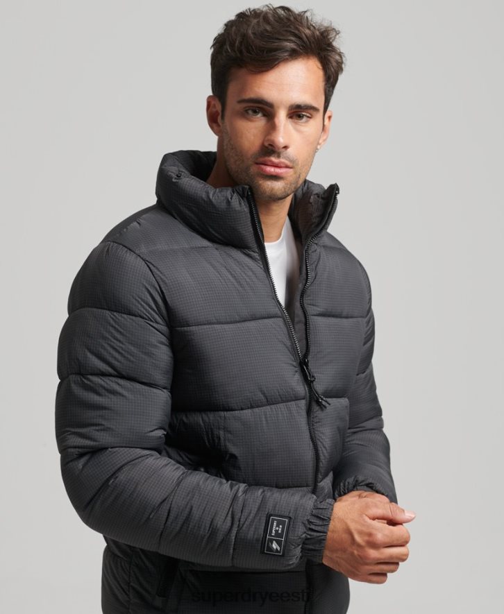 Superdry mehed kapuutsita spordijakk B2LT4997 Riietus must