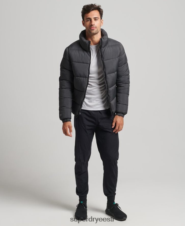 Superdry mehed kapuutsita spordijakk B2LT4997 Riietus must