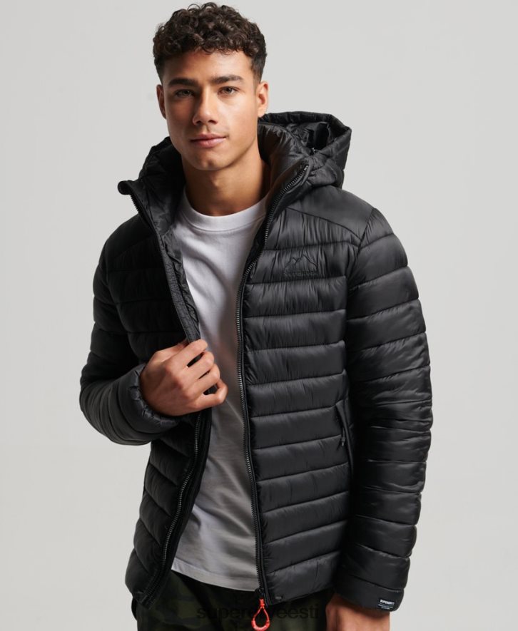 Superdry mehed kerge polsterdatud jope B2LT41138 Riietus must