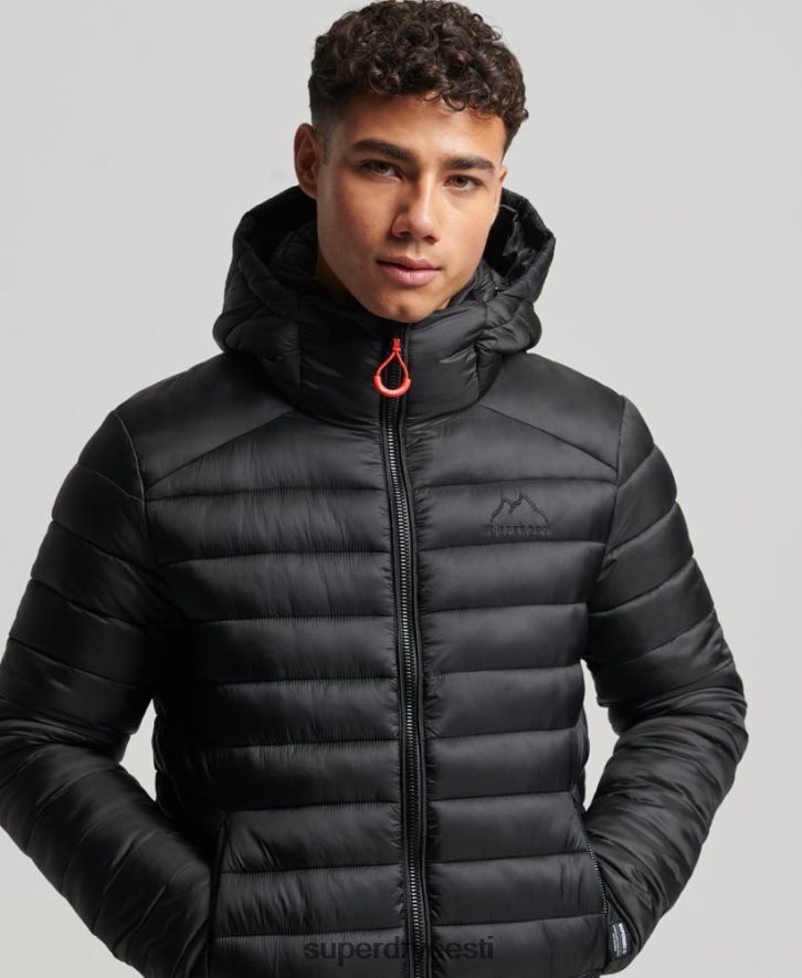 Superdry mehed kerge polsterdatud jope B2LT41138 Riietus must