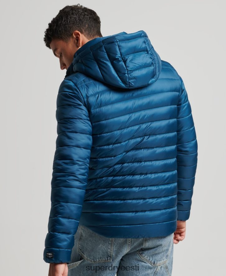 Superdry mehed kerge polsterdatud jope B2LT4911 Riietus sinine