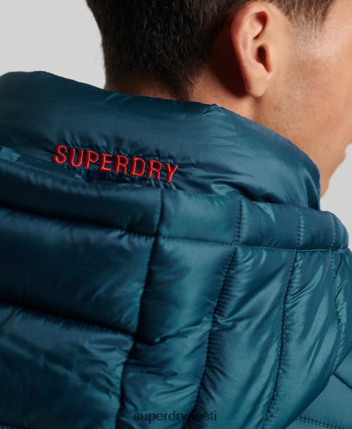 Superdry mehed kerge polsterdatud jope B2LT4911 Riietus sinine