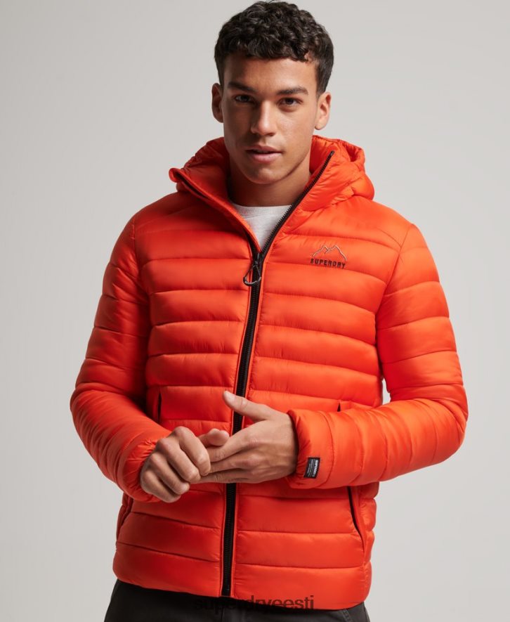 Superdry mehed kerge polsterdatud jope B2LT4923 Riietus oranž