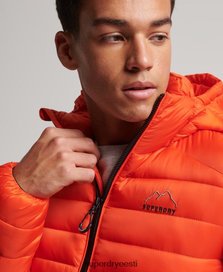 Superdry mehed kerge polsterdatud jope B2LT4923 Riietus oranž