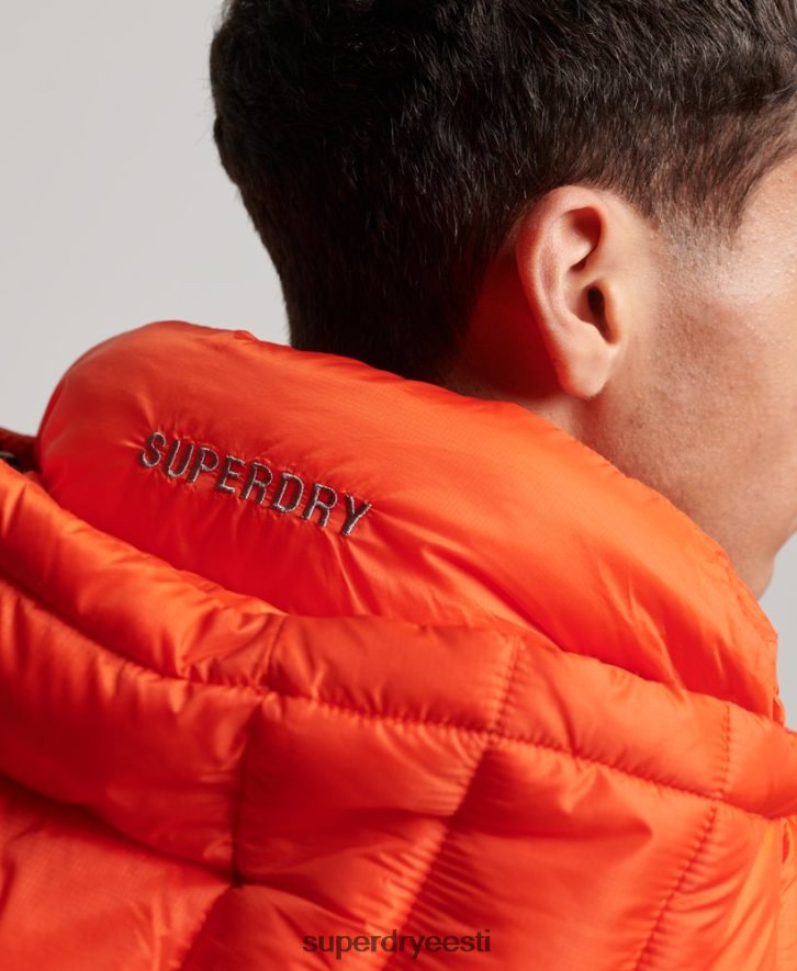 Superdry mehed kerge polsterdatud jope B2LT4923 Riietus oranž